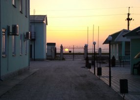 Закат солнца на федотовой косе