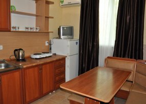 кухня в номере полулюкс 2-х комнатный на Елене