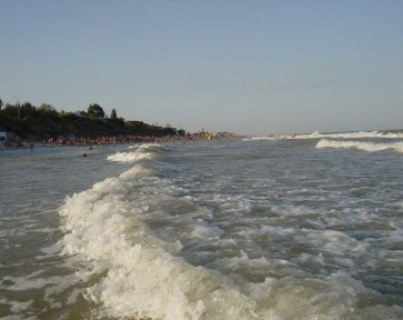 вид на пляж.