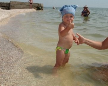 пляж базы отдыха Елена